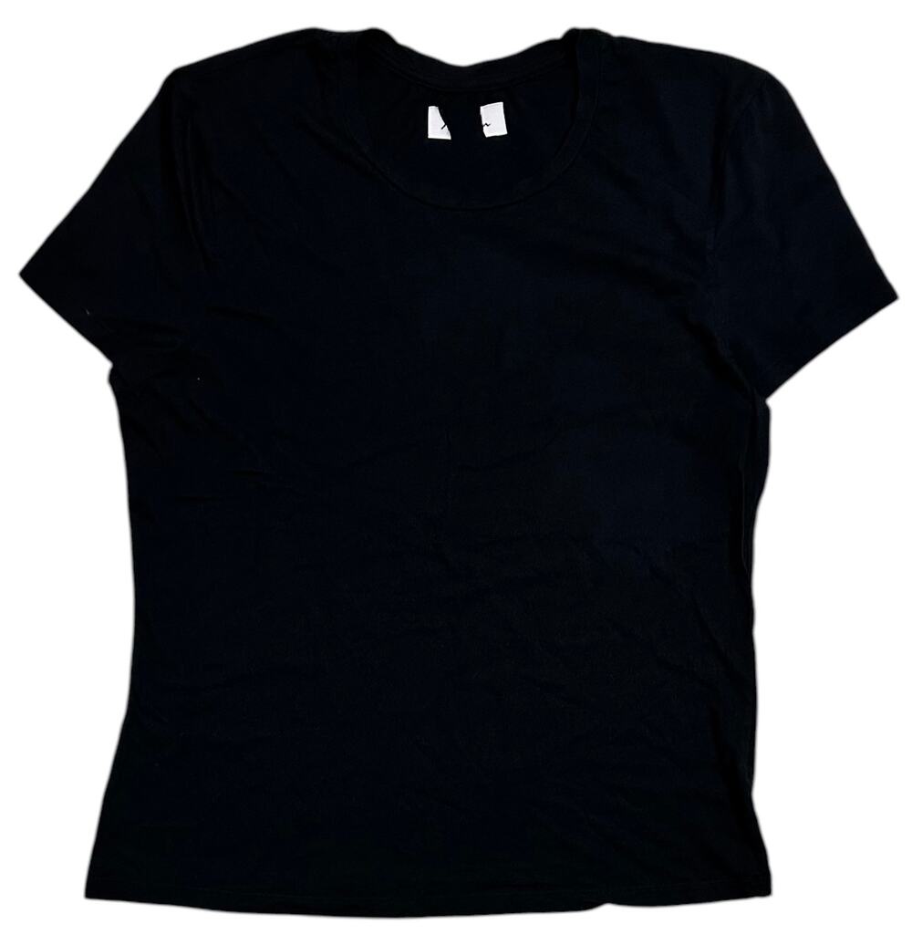 Rowan Women's T-Shirt Tyler Supima Cotton Short Sleeve Top Tee in Black